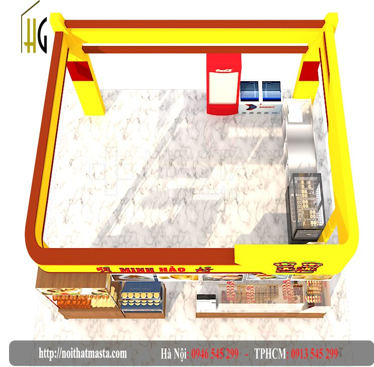 Thiết kế Booth bánh mì